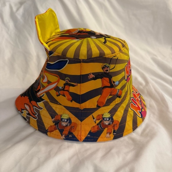 NWOT Rare Naruto Ultimate Ninja Bucket Hat with Stand Up Hair - Picture 3 of 6